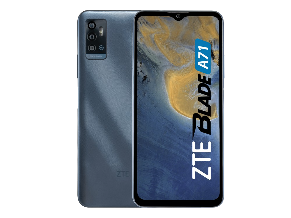 Móvil - ZTE Blade A71, Gris, 64 GB, 3 GB RAM, 6.52" HD+, SC9863A, 4000 mAh, Android 11