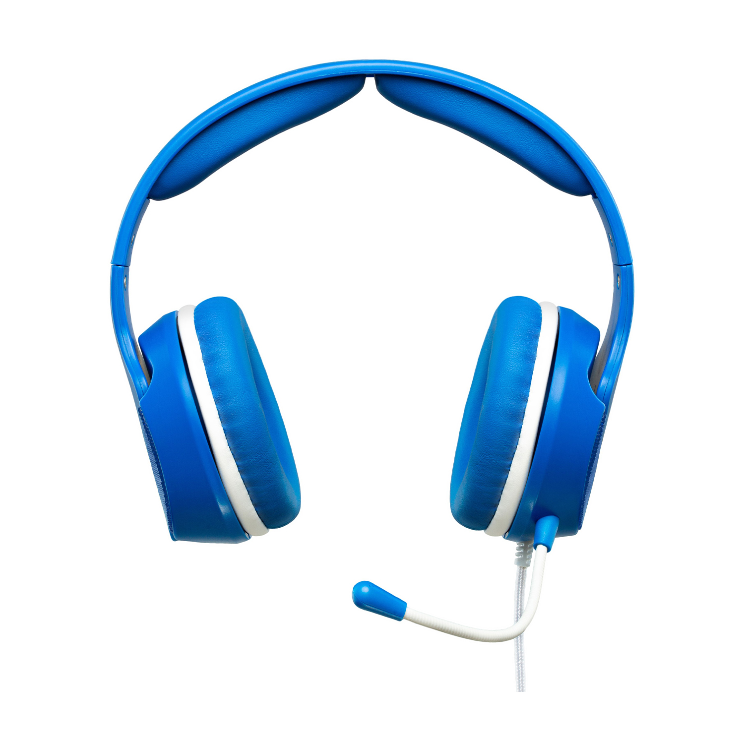 Qubick Wired Gaming Headset Figc Cuffie, bianco/azzurro