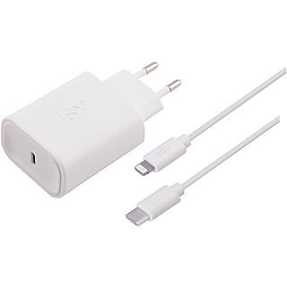 ISY IWC-2500 Lightning-naar-USB-C Power Delivery Fast Charger Wit