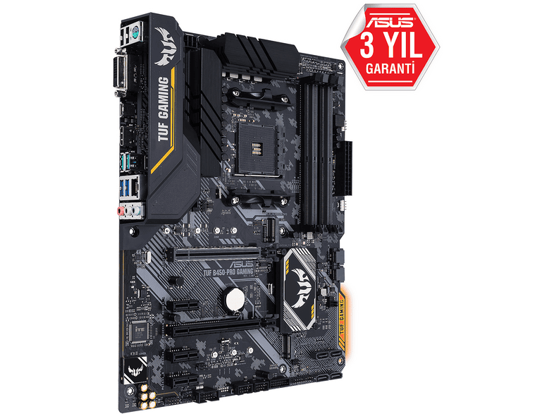 ASUS TUF B450-PRO Gaming AMD B450 AM4 DDR4 4400 HDMI DVI Çift M2