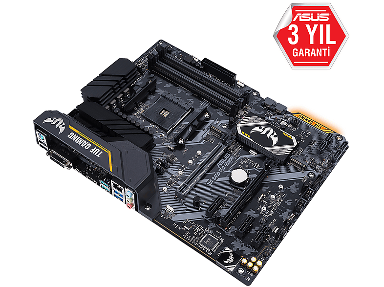ASUS TUF B450-PRO Gaming AMD B450 AM4 DDR4 4400 HDMI DVI Çift M2