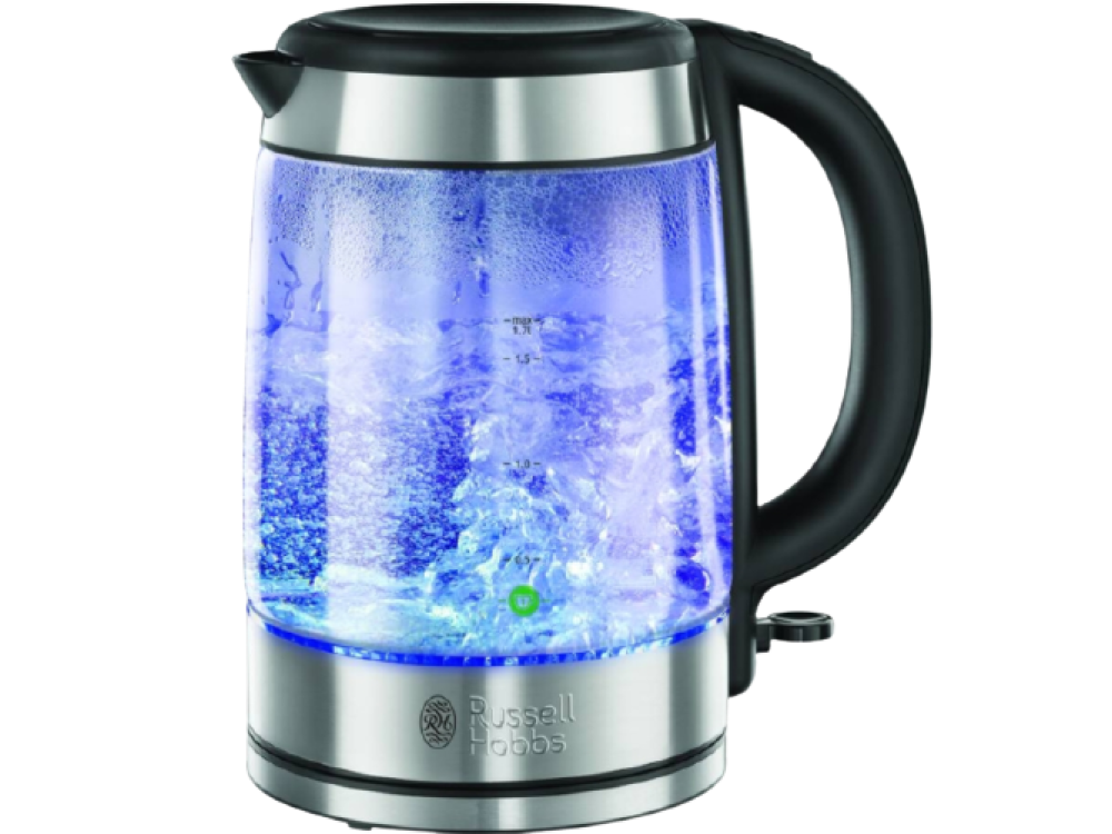 Hervidor de agua - Russell Hobbs 21600-70, 2200 W, 1.7 l, Acero inoxidable, Filtro extraíble, Plata