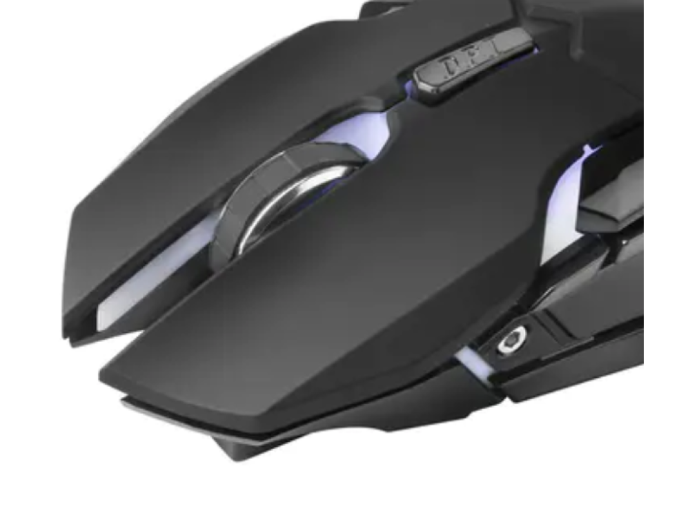 Ratón gaming - Mars Gaming MMW, Inalámbrico, 3200 ppp, Iluminación RGB, 6 Botones, Negro