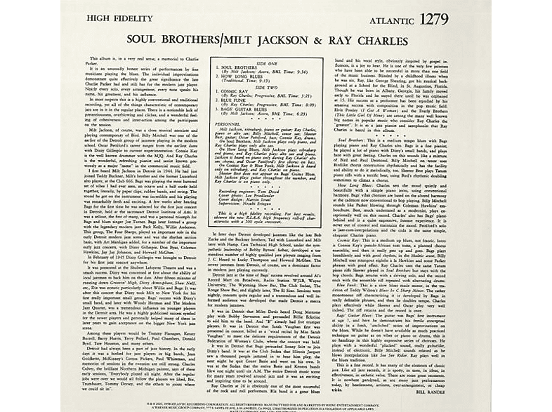 Thumbnail - Charles, Ray / Jackson, Milt - Soul Brothers (Vinyl)