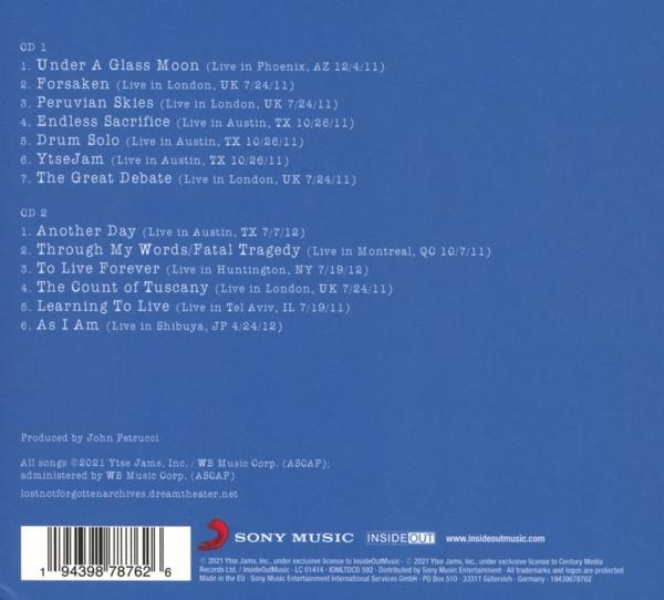 CD-Cover mit Text. Der Text ist eine Songliste und Credits.