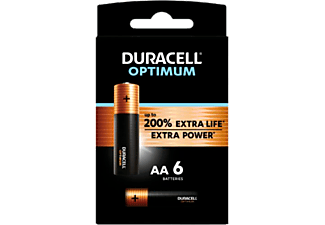 DURACELL Alkaline Optimum AA 6 Stuks