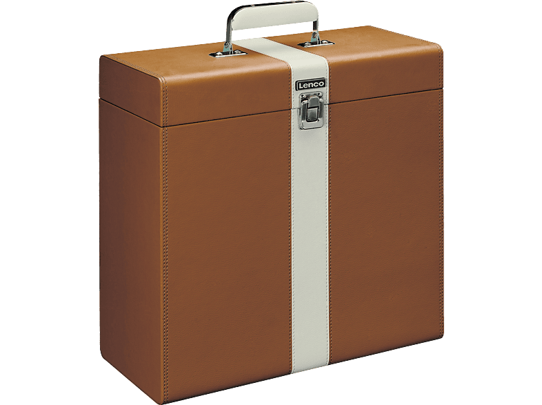 Lenco TTA-301BNWH Tragekoffer für max. 30 Schallplatten; Transportkoffer
