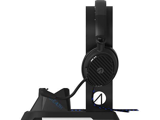 STEALTH PS4 - SP-C160 Ultimate Gaming Station - Station de charge + Casque de jeu (Noir/Bleu/Blanc)