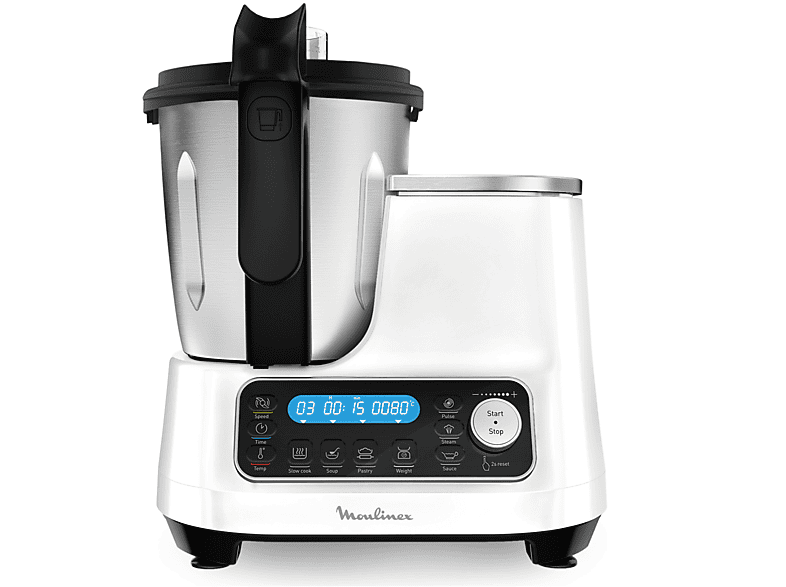 Moulinex Click Chef Hf4521K Robot DA Cucina, 1400 W, capacità ciotola 3,6 l, Bianco