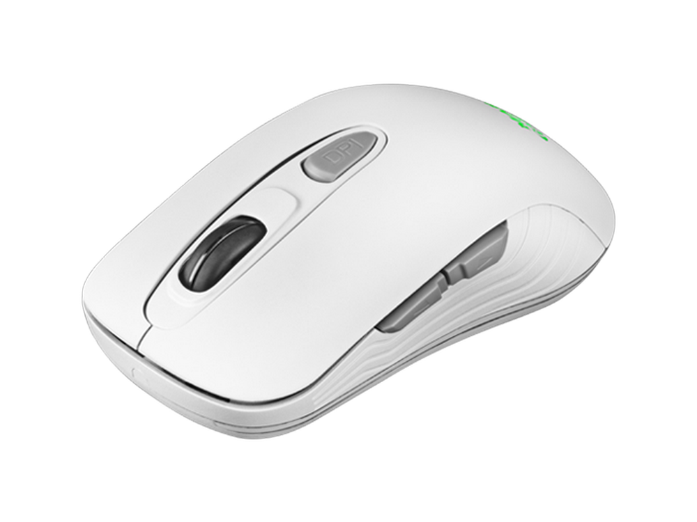 Ratón gaming - Mars Gaming MMW2, Inalámbrico, 3200DPI, Multiplataforma, Huano, Receptor USB, Flujo RGB, Blanco