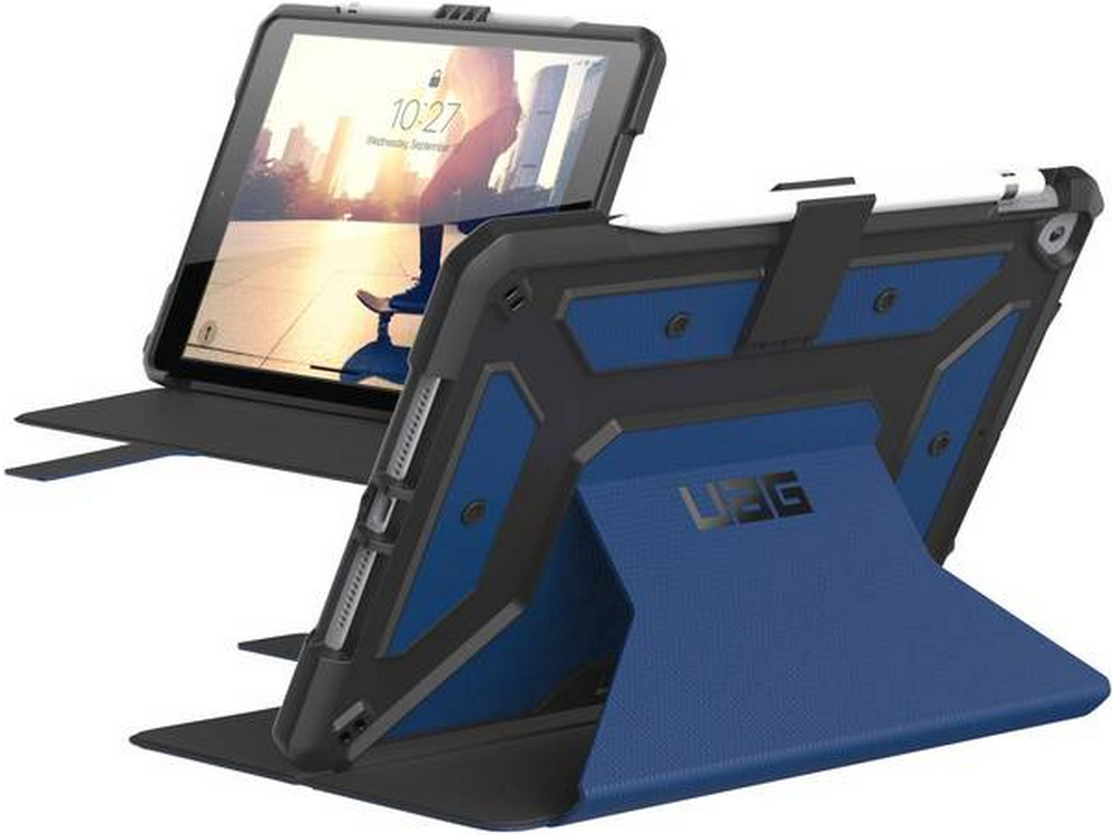 Funda tablet - UAG Metropolis, Para Apple iPad 10.2 (2020), iPad 10.2 (2019), MIL STD 810G 516.6, Azul