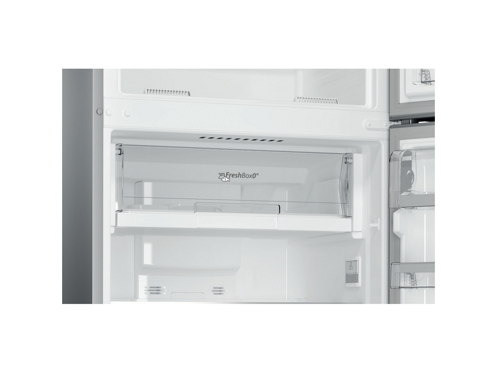 Frigorífico dos puertas - Whirlpool T TNF 8211 OX1, 423 l, No Frost, 180 cm, Tecnología 6th Sense, Gris