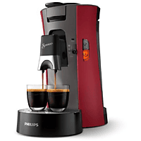 PHILIPS CSA240 SENSEO® Select Kaffeepadmaschine, Dunkelrot