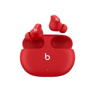 REACONDICIONADO B: Auriculares True Wireless - Beats Studio Buds, De botón, Bluetooth, Cancelación ruido, Hasta 8 horas , Rojo