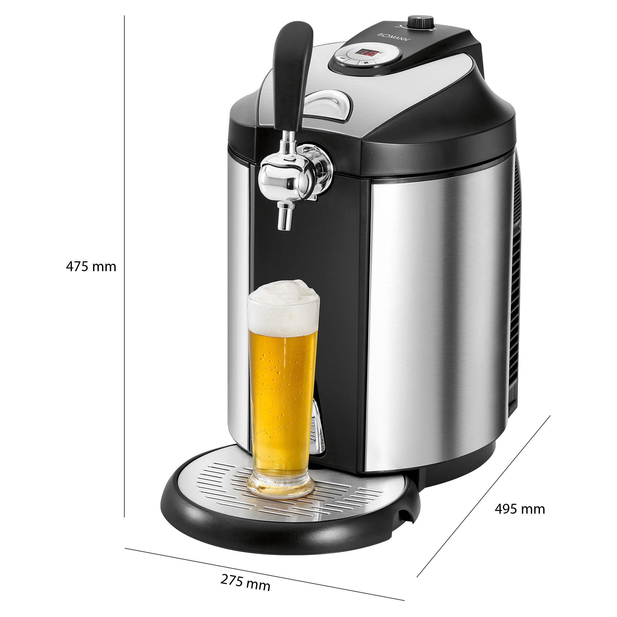 BOMANN BZ 6029 CB Bierzapfanlage Edelstahl/Schwarz