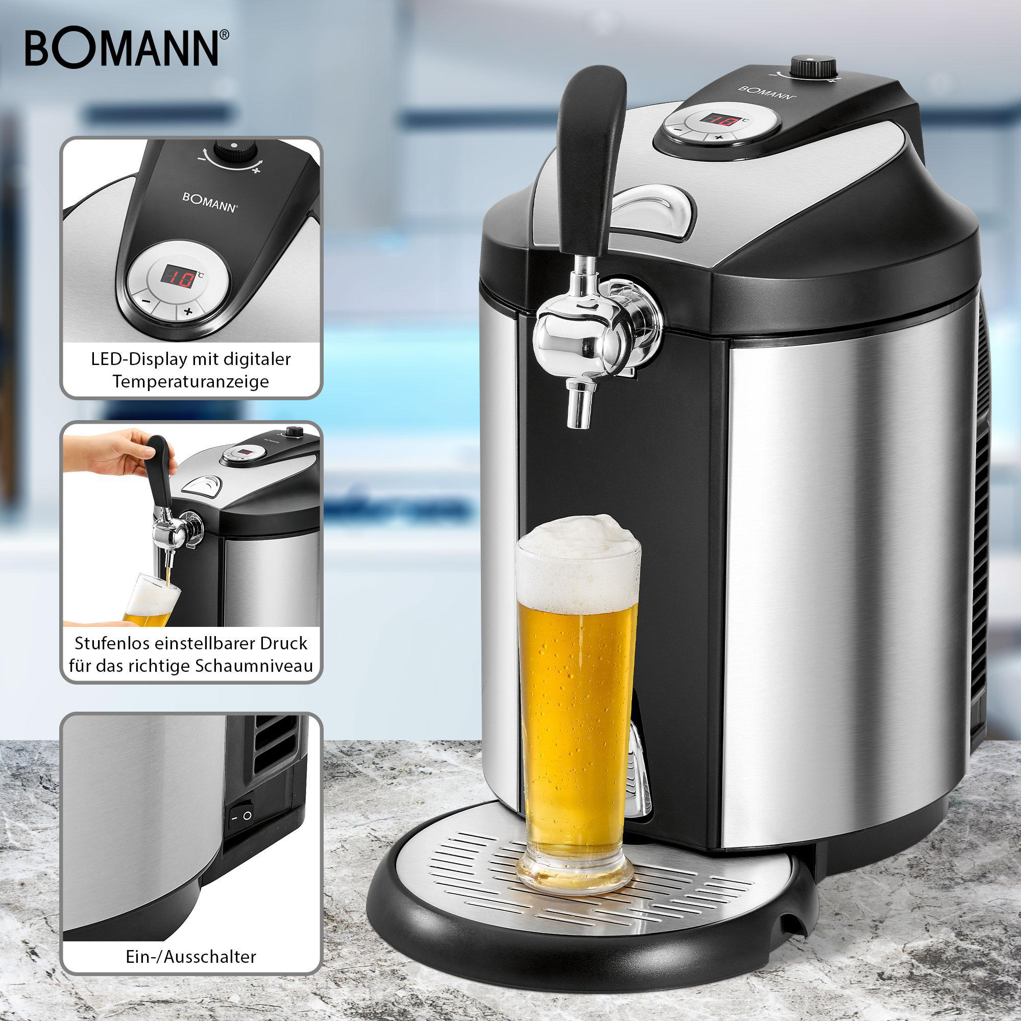 BOMANN BZ 6029 CB Bierzapfanlage Edelstahl/Schwarz