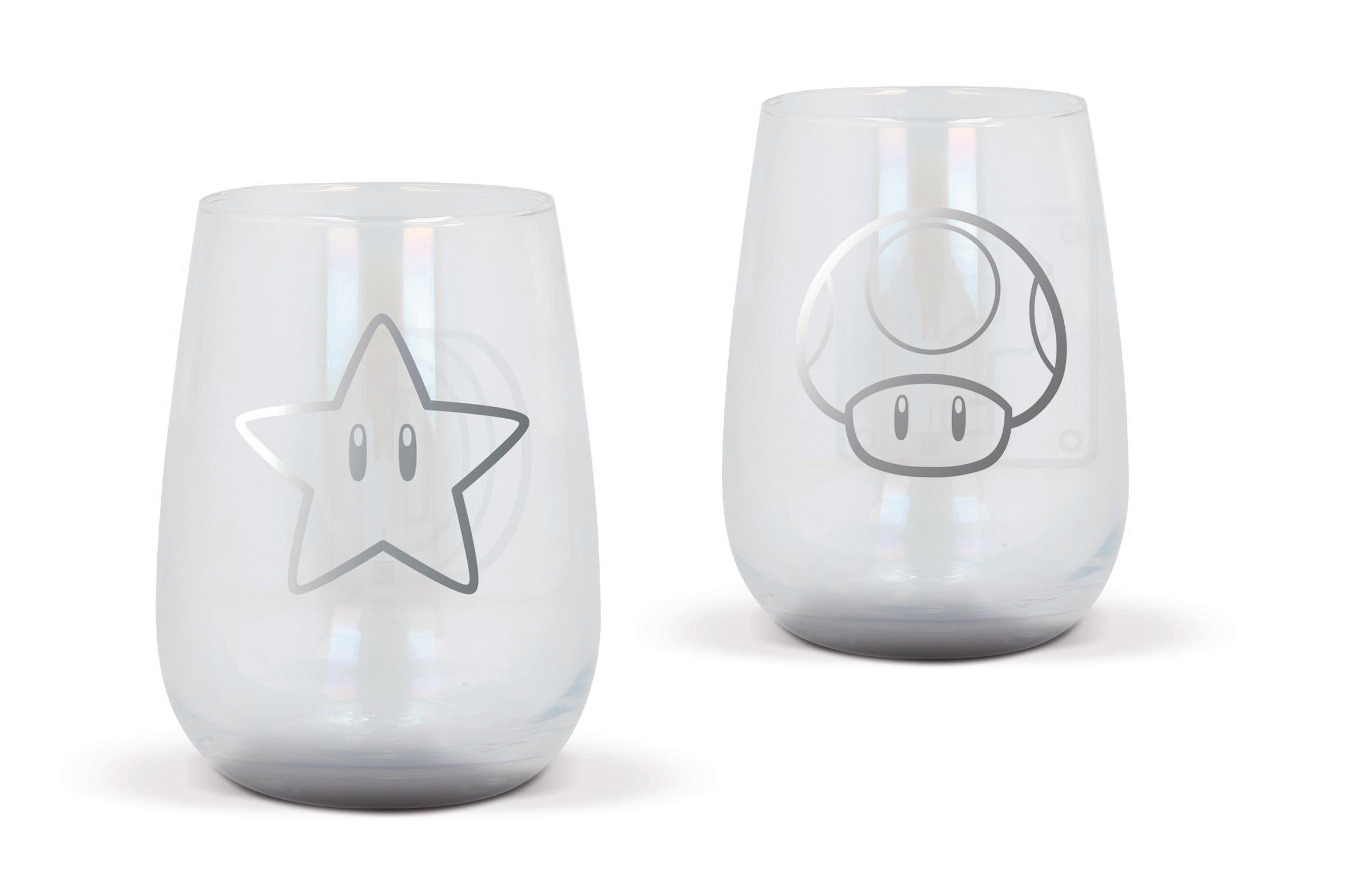 STOR Super Mario Gläser (2 Stck) (500ml) Glas