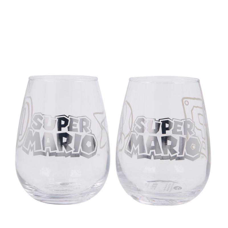STOR Super Mario Gläser (2 Stck) (500ml) Glas