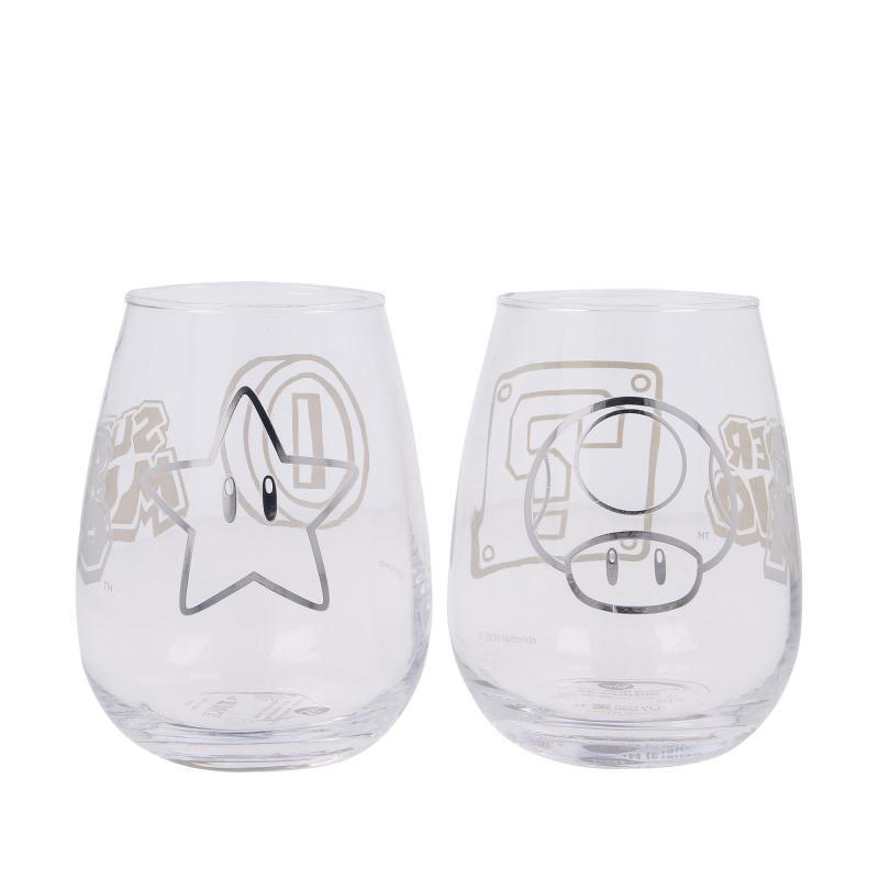 STOR Super Mario Gläser (2 Stck) (500ml) Glas