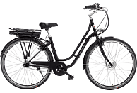 ALLEGRO Boulevard Plus 03 Citybike (Laufradgröße: 28 Zoll, Rahmenhöhe: 45 cm, Unisex-Rad, 374 Wh, Schwarz)