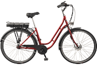 ALLEGRO Boulevard Plus 03 Citybike (Laufradgröße: 28 Zoll, Rahmenhöhe: 45 cm, Unisex-Rad, 374 Wh, Bordeaux)