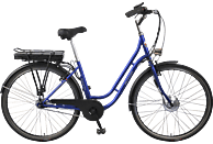 ALLEGRO Boulevard Plus 03 Citybike (Laufradgröße: 28 Zoll, Rahmenhöhe: 45 cm, Unisex-Rad, 374 Wh, Blau)