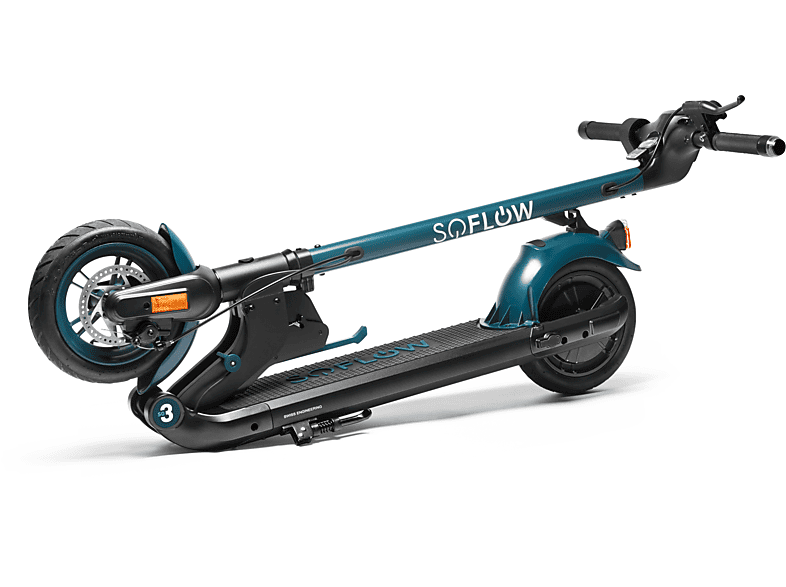 SOFLOW SO3 PRO 10.5 AH, mit Blinker E-Scooter (8,5 Zoll, Grün/Schwarz)