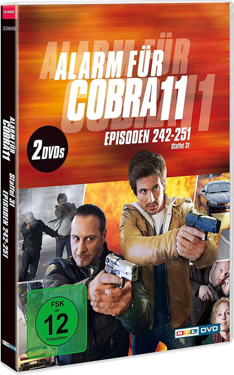 DVD-Box-Set der deutschen Action-Show "Alarm für Cobra 11" mit Schauspielern.