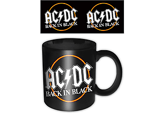 AC/DC - Back in Black - Keramik Tasse - Größe Ø8,5 H9,5 cm