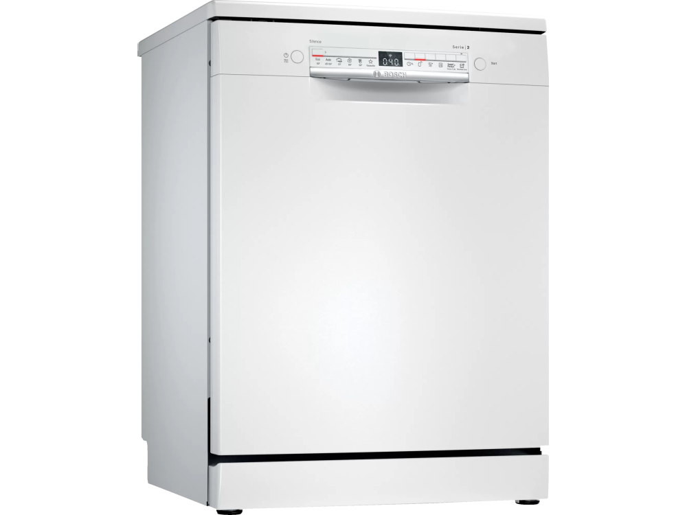 Lavavajillas - Bosch SMS2HKW00E ,9.5 l, Independiente, 13 Servicios , 6 Programas, Home Connect, 60 cm, Blanco