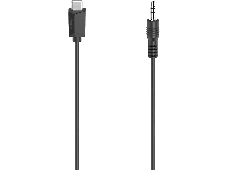 Empuje hacia abajo Inconsistente Caballero amable Cable de audio | Hama 00200729, 0.75 m, USB-C, Jack de 3.5 mm, Transmisión  HiFi, Negro