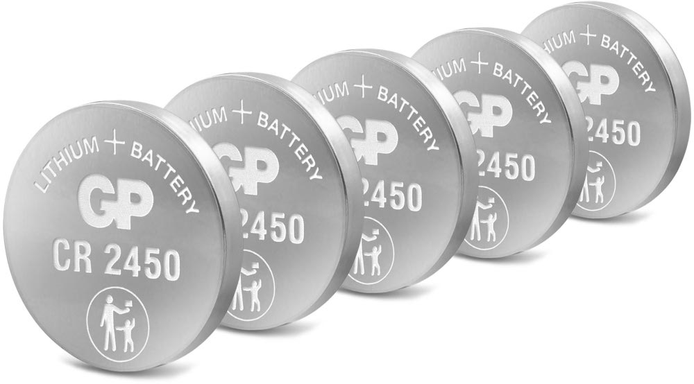 GP BATTERIES CR2450 batterij Lithium 5 pack (GPCR2450-7C5)