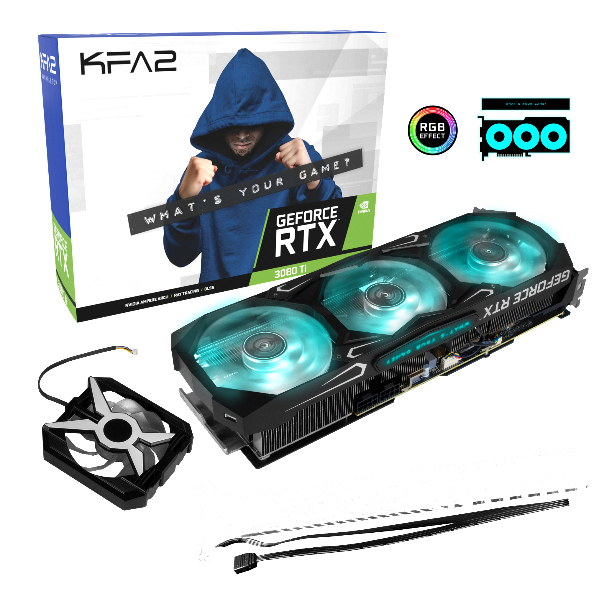 KFA2 GeForce RTX™ 3080 Ti SG 1-Click OC 12GB LHR (38IOM5MD99DK) (NVIDIA, Grafikkarte)
