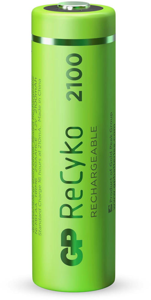 GP BATTERIES Piles AA rechargeables ReCyko 2100 mAh 8 pièces (GP210AAHCE-C8)