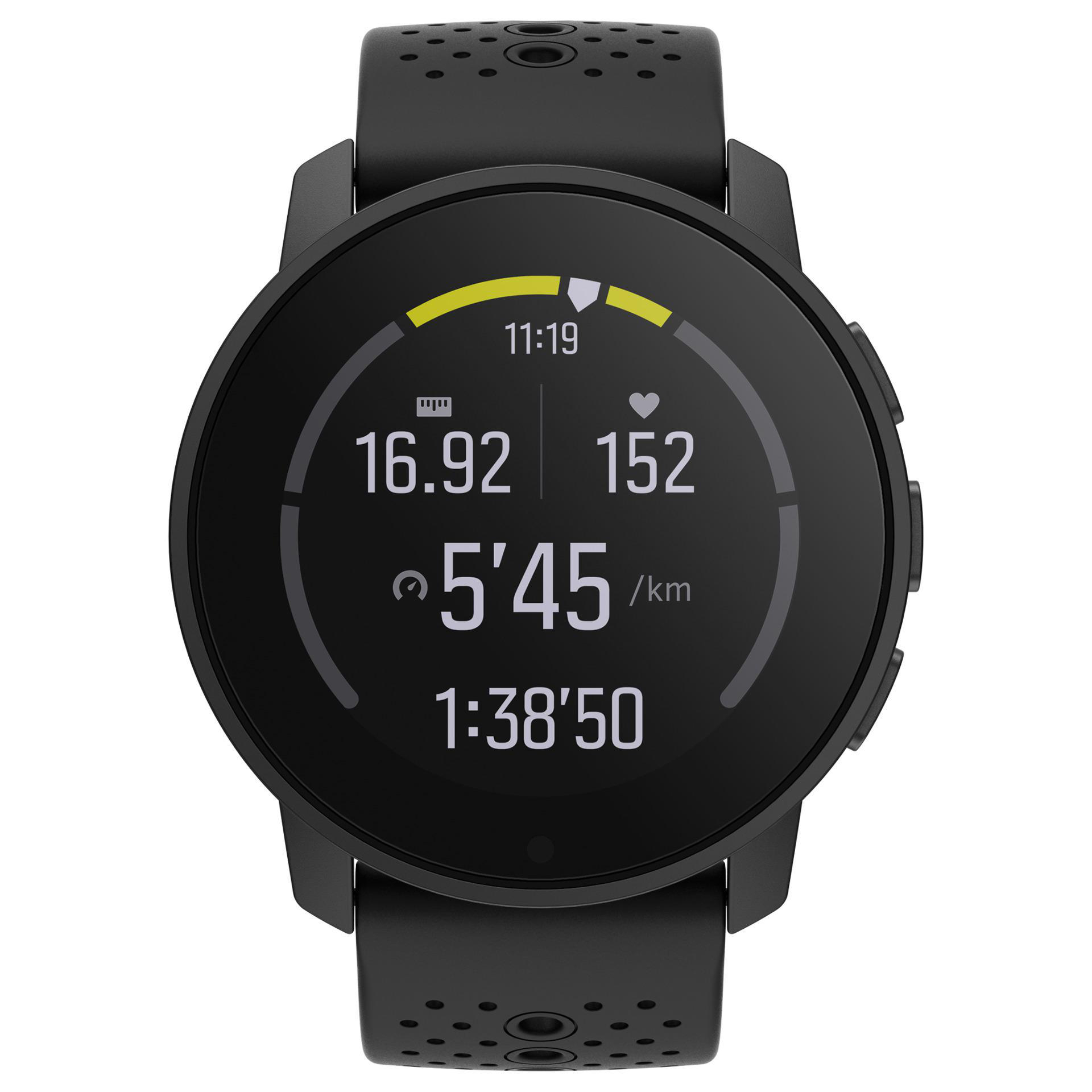 Smartwatch Edelstahl Black 215 - All mm, Schwarz 9 Glasfaserverstärktes Peak Polyamid, SUUNTO Silikon,