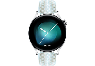 HUAWEI Watch 3 Smartwatch Nylon, 140-210 mm, Stainless Steel/Gray Blue Nylon Strap
