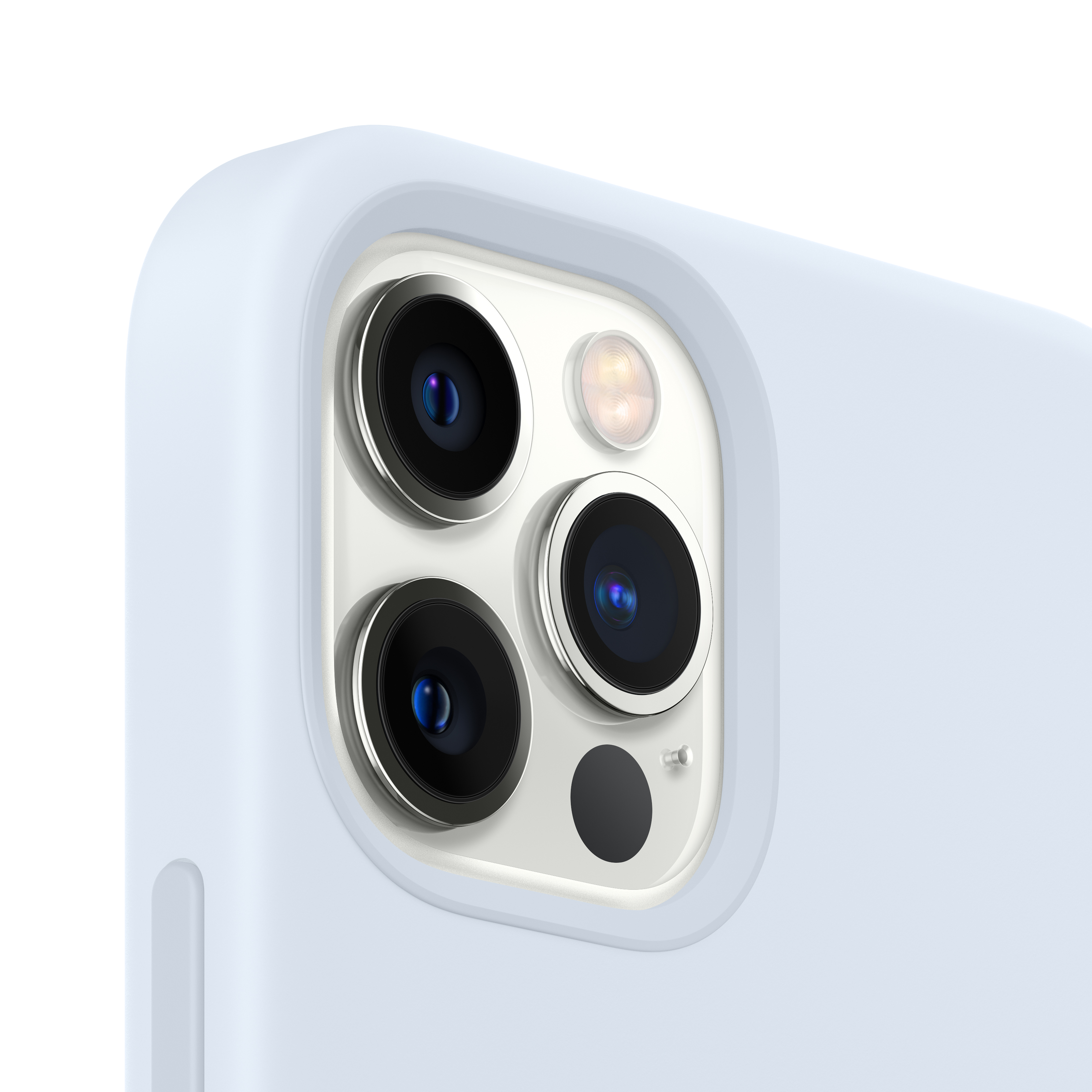 Funda - Apple funda silicona con MagSafe para el iPhone 12 Pro Max, Azul nube
