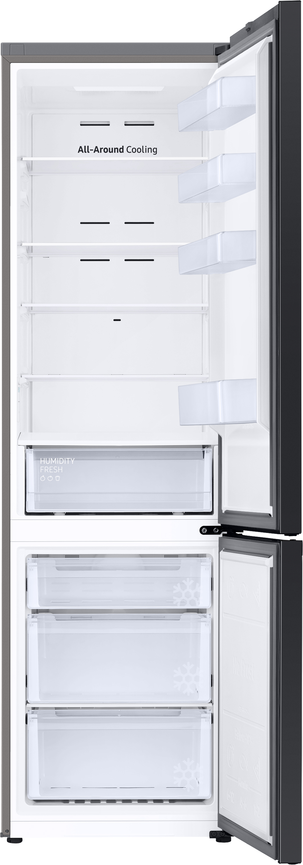 SAMSUNG RL 38 A6B0DCE/EG Bespoke Kühlgefrierkombination (D, 390 l, 2030 mm hoch, Cotta Beige)