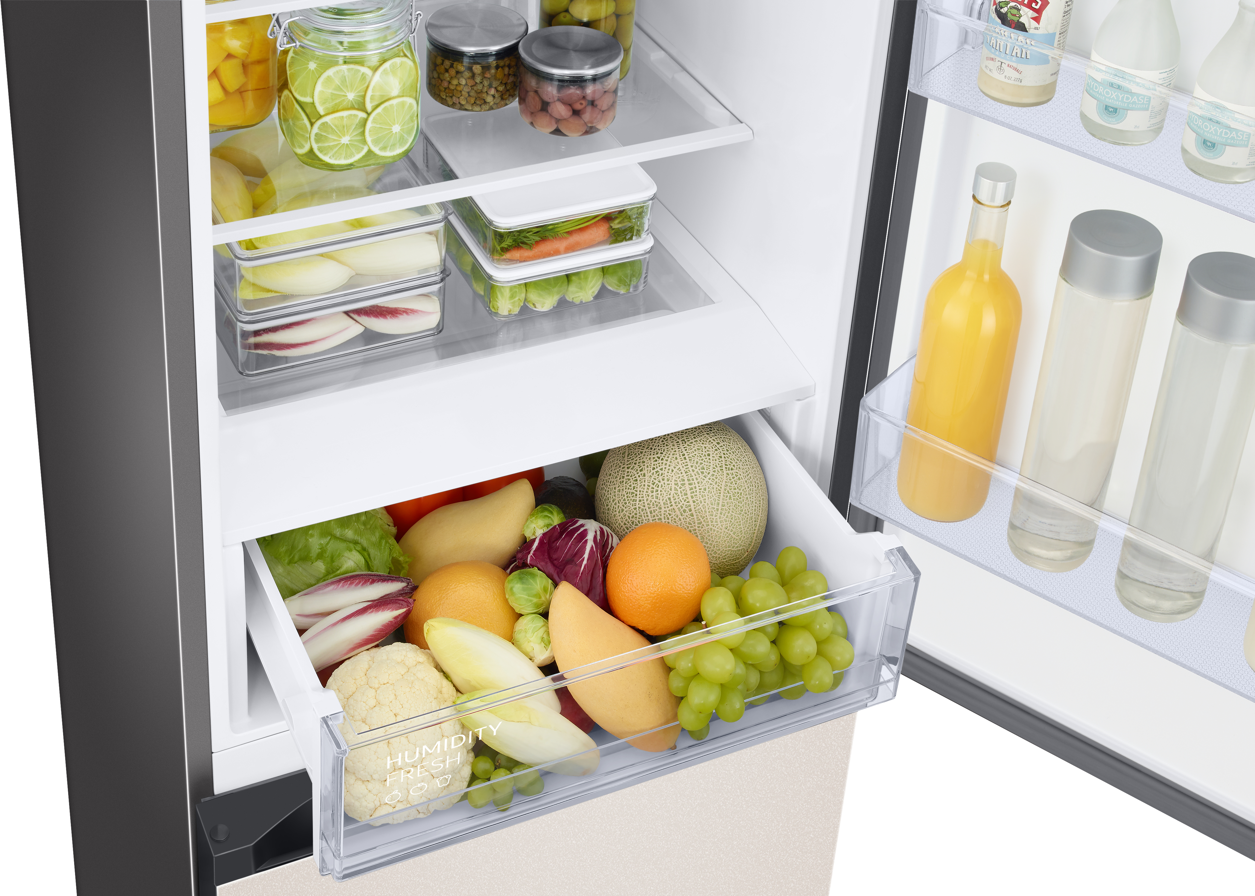 SAMSUNG RL 38 A6B0DCE/EG Bespoke Kühlgefrierkombination (D, 390 l, 2030 mm hoch, Cotta Beige)