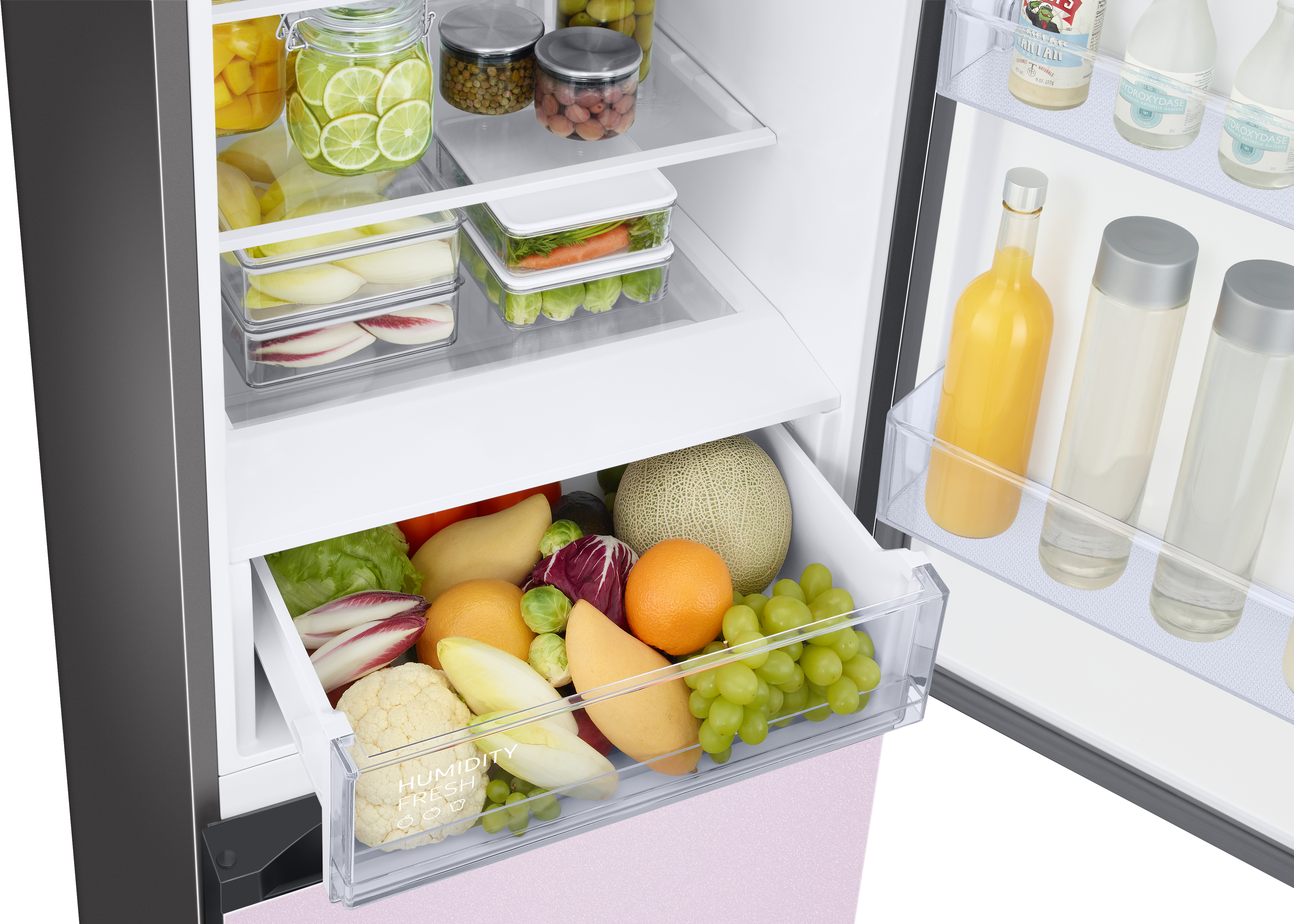 SAMSUNG RL 38 A6B0DCL/EG Kühlgefrierkombination (D, 390 l, 2030 mm hoch, Cotta Lavender)