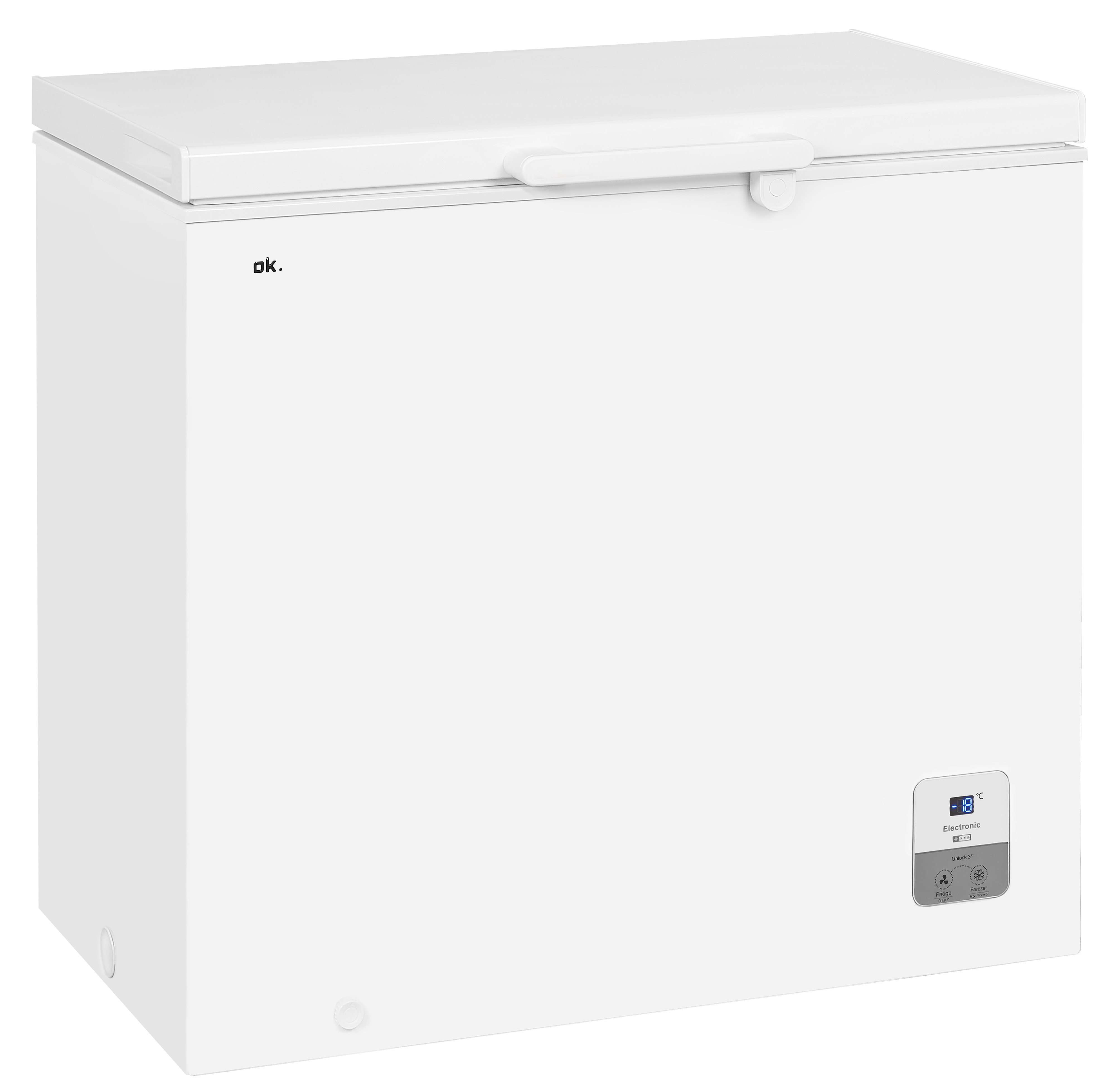 OK.-GGV OFZ141E Gefriertruhe (E, 182 l, 842 mm hoch, Weiß)