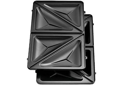 Sandwichera  OK OSM 3211, Potencia 750W, 3 en 1 Grill/Sandwichera/Gofrera,  Placas antiadherentes, Negro