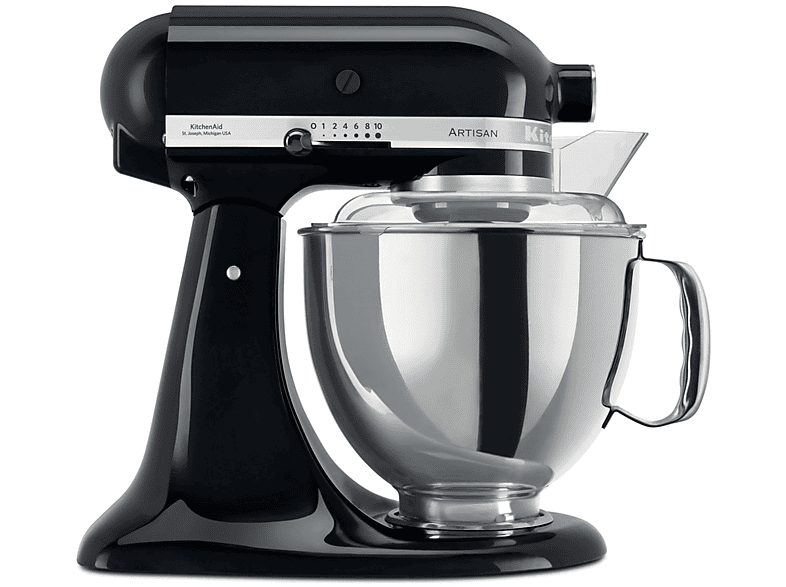 KITCHENAID 5KSM175PSEOB IMPASTATRICE PLANETARIA, 300 W, capacità ciotola 4,7 l, NERO ONICE