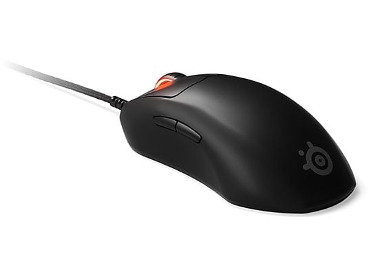 Ratón gaming - SteelSeries Prime, Por cable, USB, 50G, 18000 ppp, 1 ms, RGB, Negro