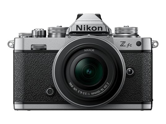 NIKON Z fc Body + NIKKOR Z DX 16-50mm f/3.5-6.3 VR - Systemkamera Schwarz/Silber
