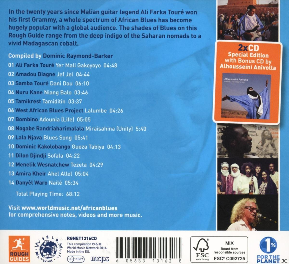 Az 'African Blues' CD borítója szöveggel és a zenéhez kapcsolódó képekkel.