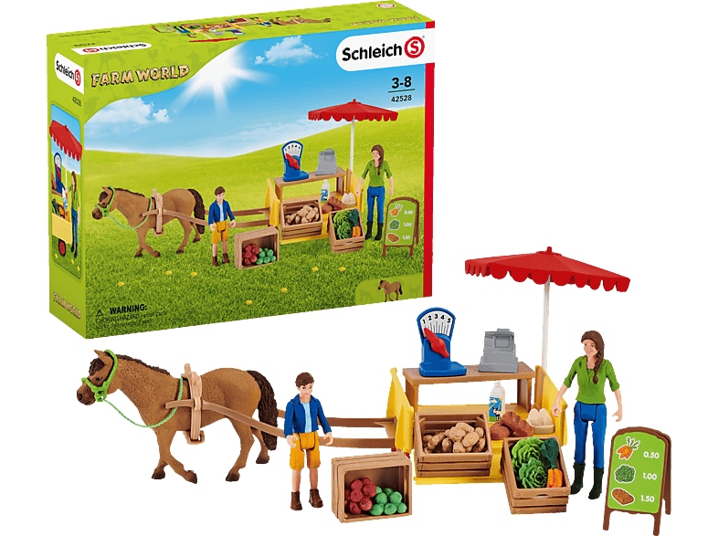 SCHLEICH Mobiler Farm Stand Spielset Mehrfarbig