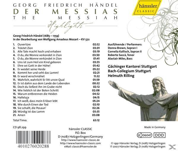 Gächinger Kantorei - Der Messias (Highlights)  - (CD)