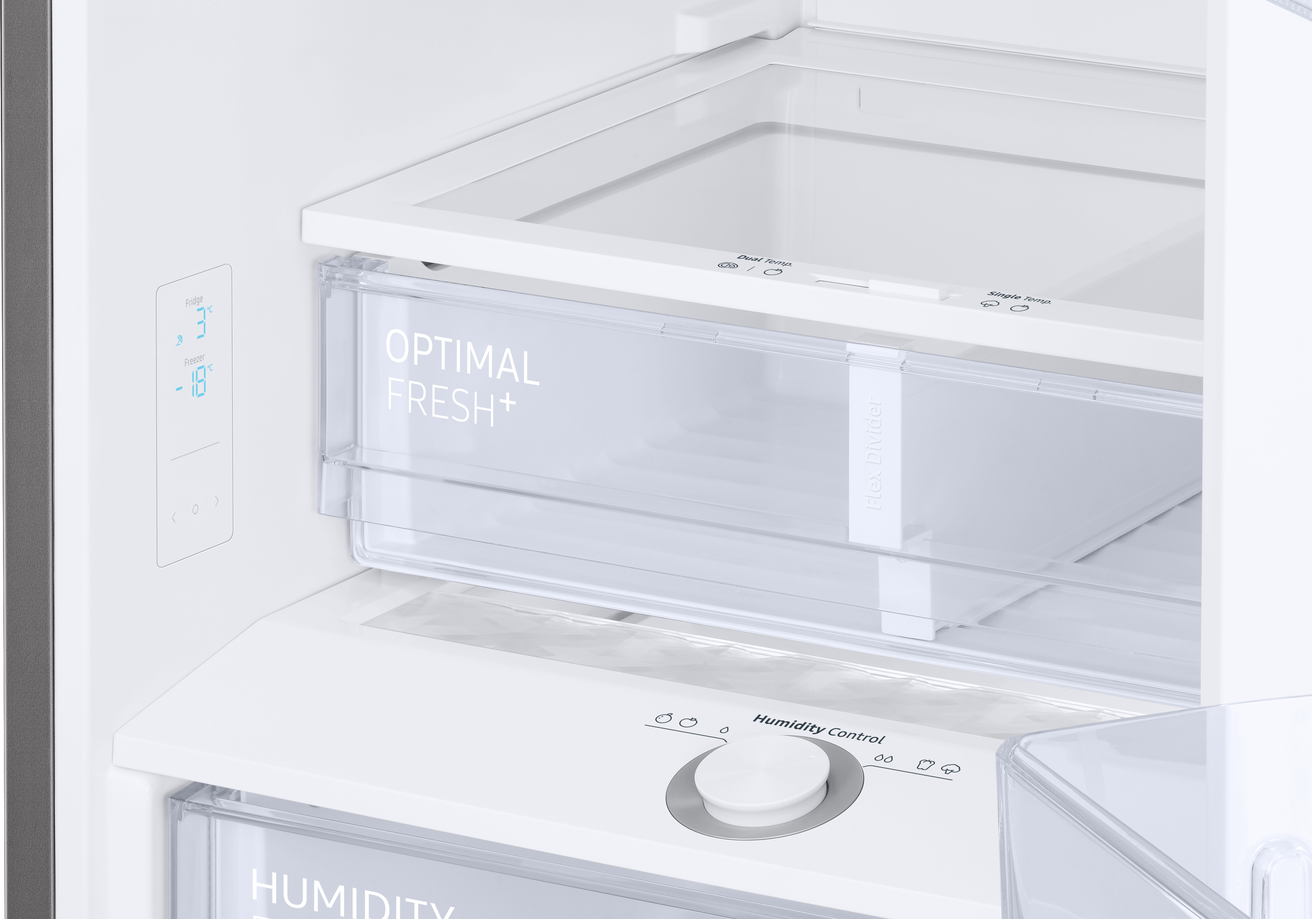 SAMSUNG RL 38 A6B6C22/EG Bespoke Kühlgefrierkombination (C, 390 l, 2030 mm hoch, Clean Black)