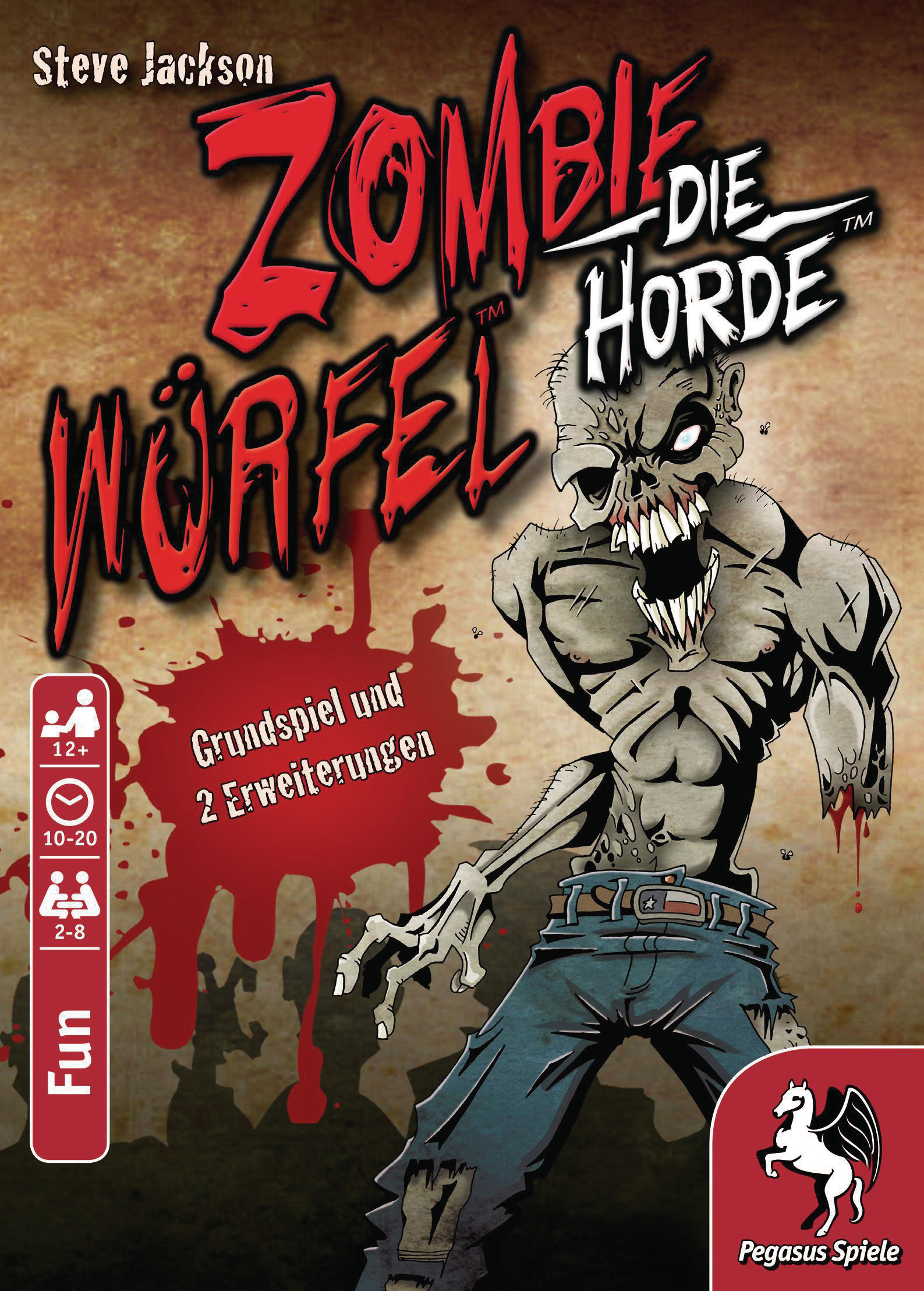 PEGASUS SPIELE Brettspiel Würfel - Die Mehrfarbig Zombie Horde